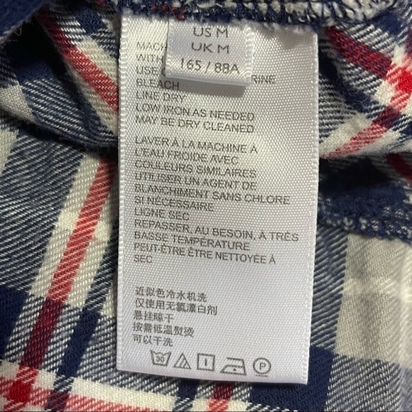 BDG Urban Outfitters Rayne Flannel Plaid Button Down Crop Shirt size Medium - Picture 8 of 14